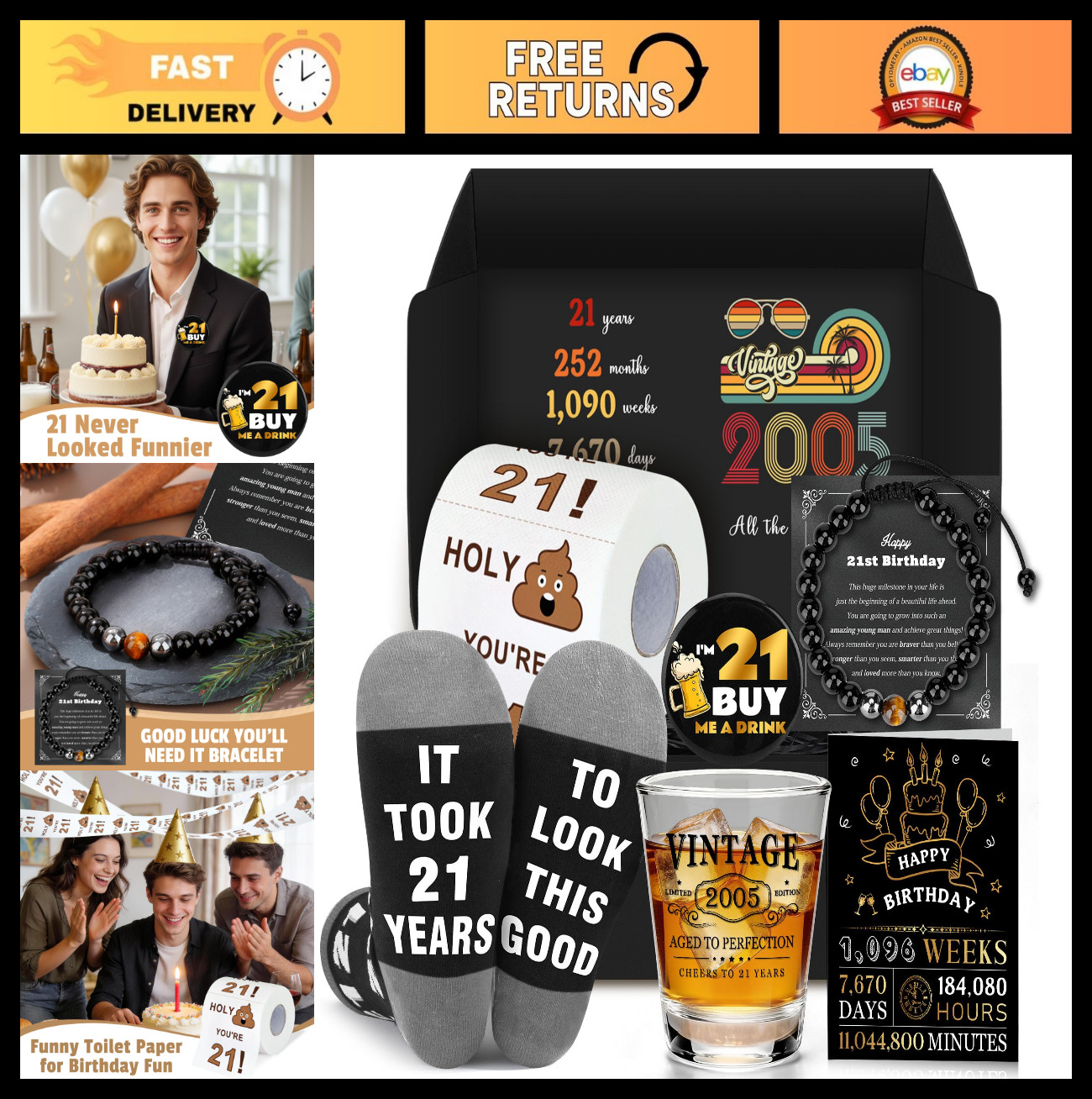 Funny 21st Birthday Gifts for Him | Unique Ideas & Cool Accessories for Guys