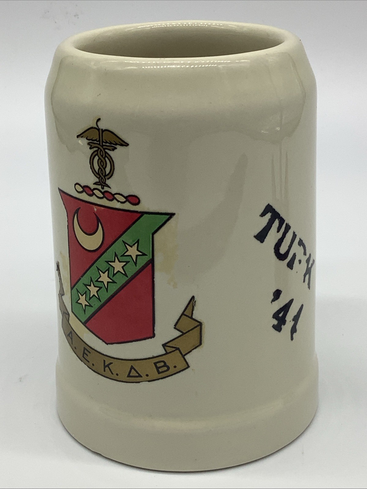 Vtg Kappa Sigma Greek Fraternity Beer Stein Mug 1944