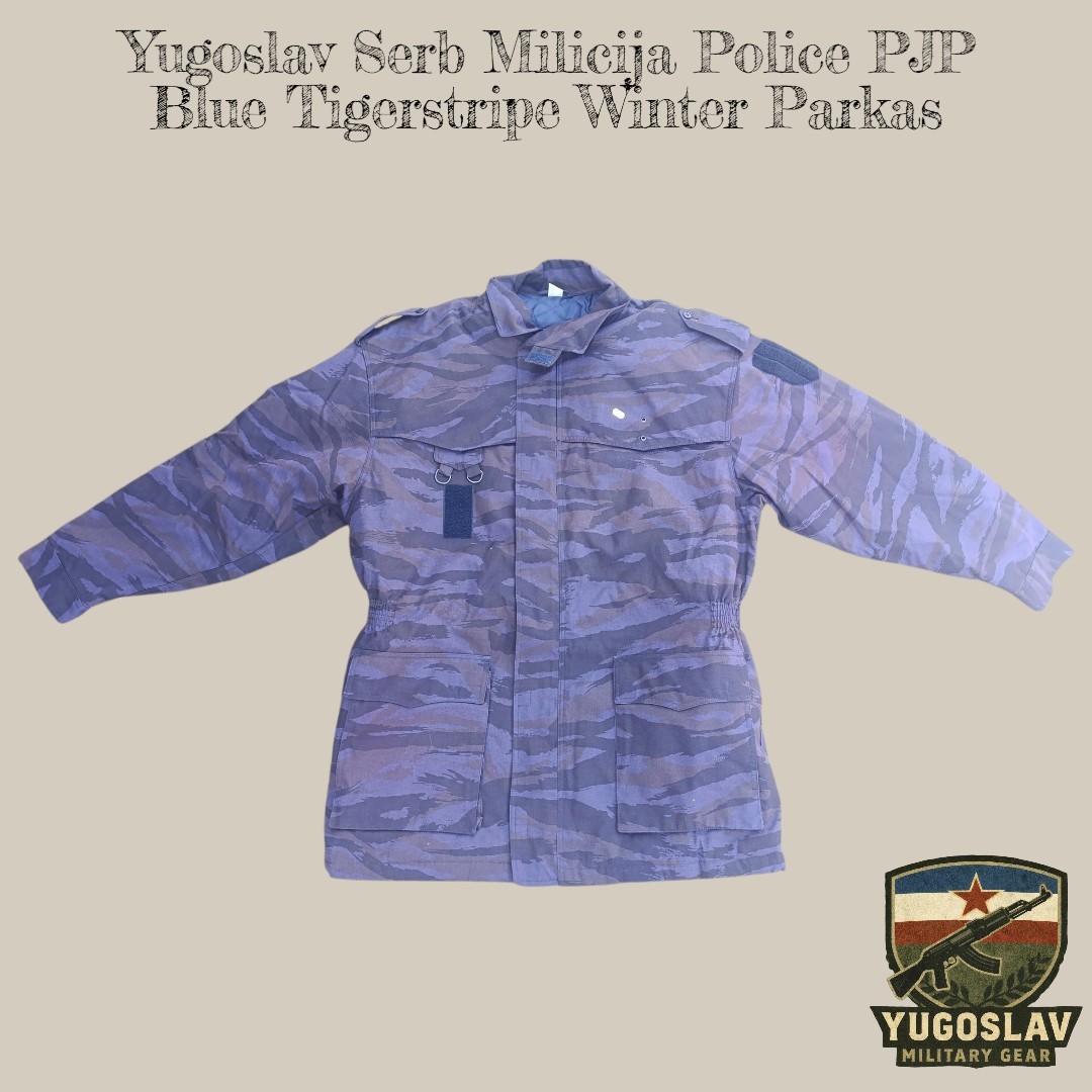 Yugoslavia/Serbia/Bosnia/Balkan Police PJP Blue Tigerstripe Field Jackets 