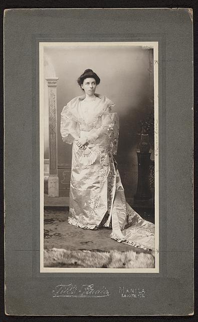 Manila Philippines Helen Herron Taft 1900s Filipina Costume Studio Portrait