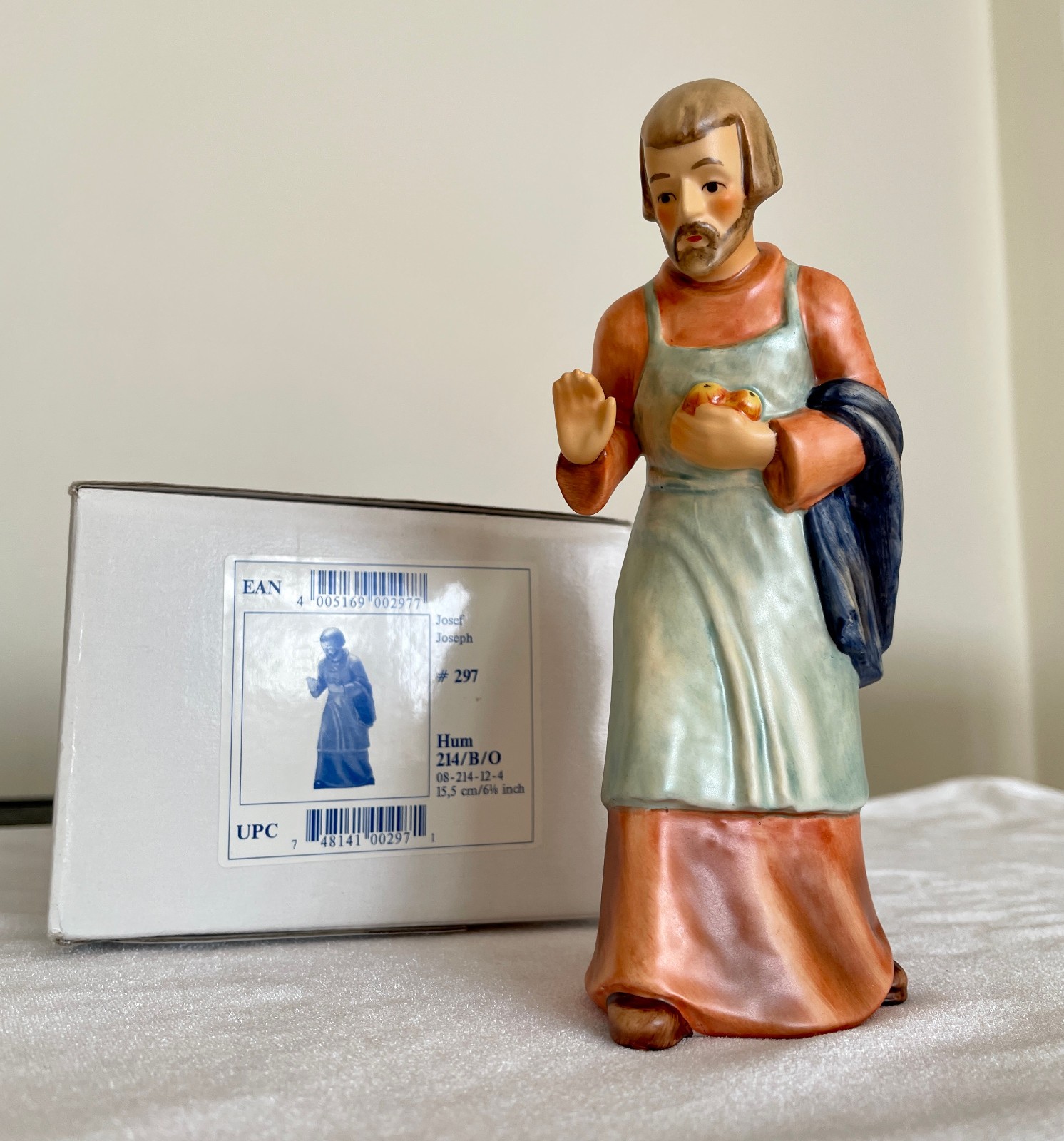 Goebel Hummel Nativity Joseph 1985 W. Germany Artist Signed Figurine