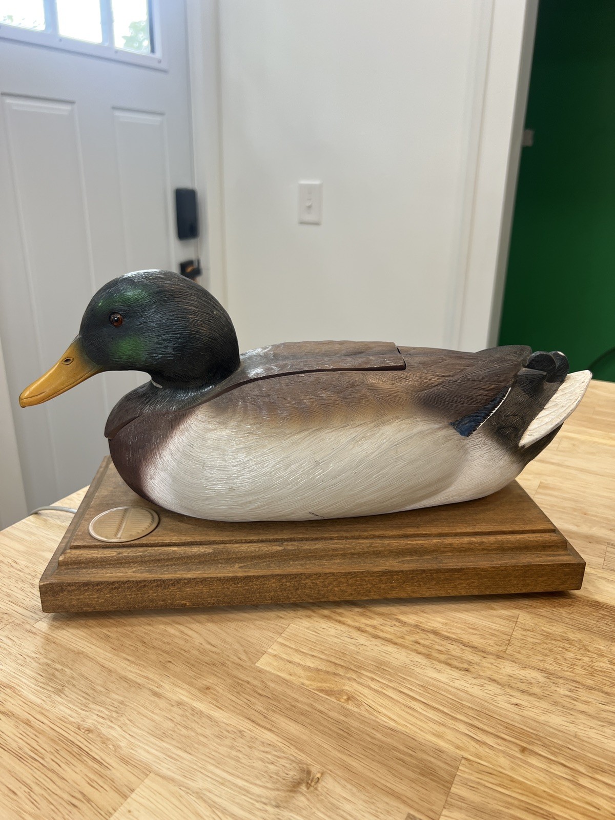 Vintage Mallard Duck Decoy Telephone 70’s ROTARY Dial Quacks Ring Cabincore