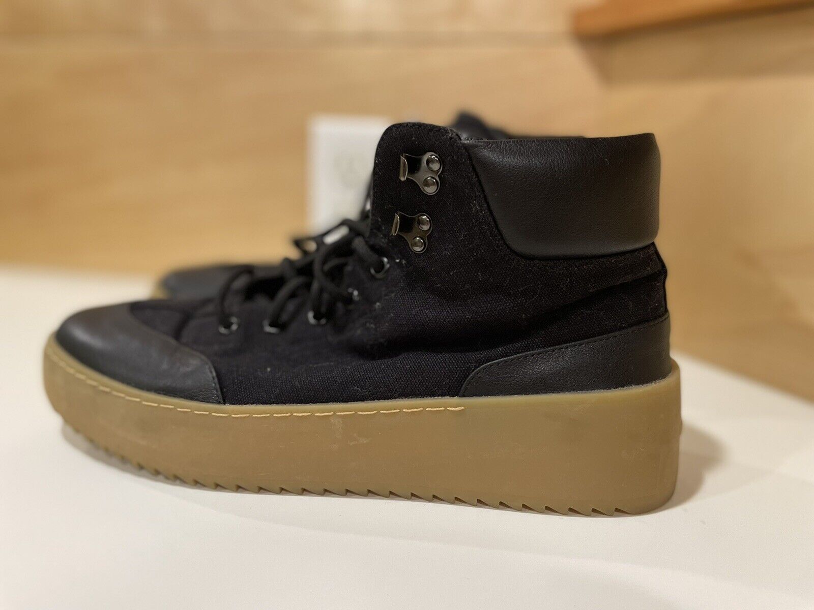 FEAR OF GOD Black/gum Sole Hiking High-Top Sneaker boots Shoes SZ 9.5/42 RARE