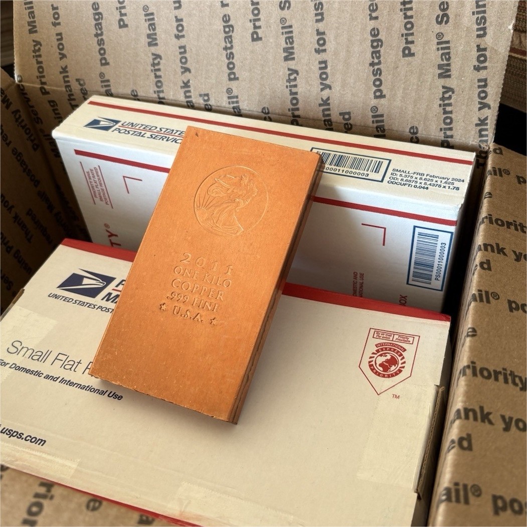 5    Copper Kilo Bars  *$225