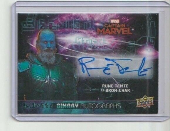 Avengers Endgame & Captain Marvel Autograph Trading Card #BA-RT Rune Temte