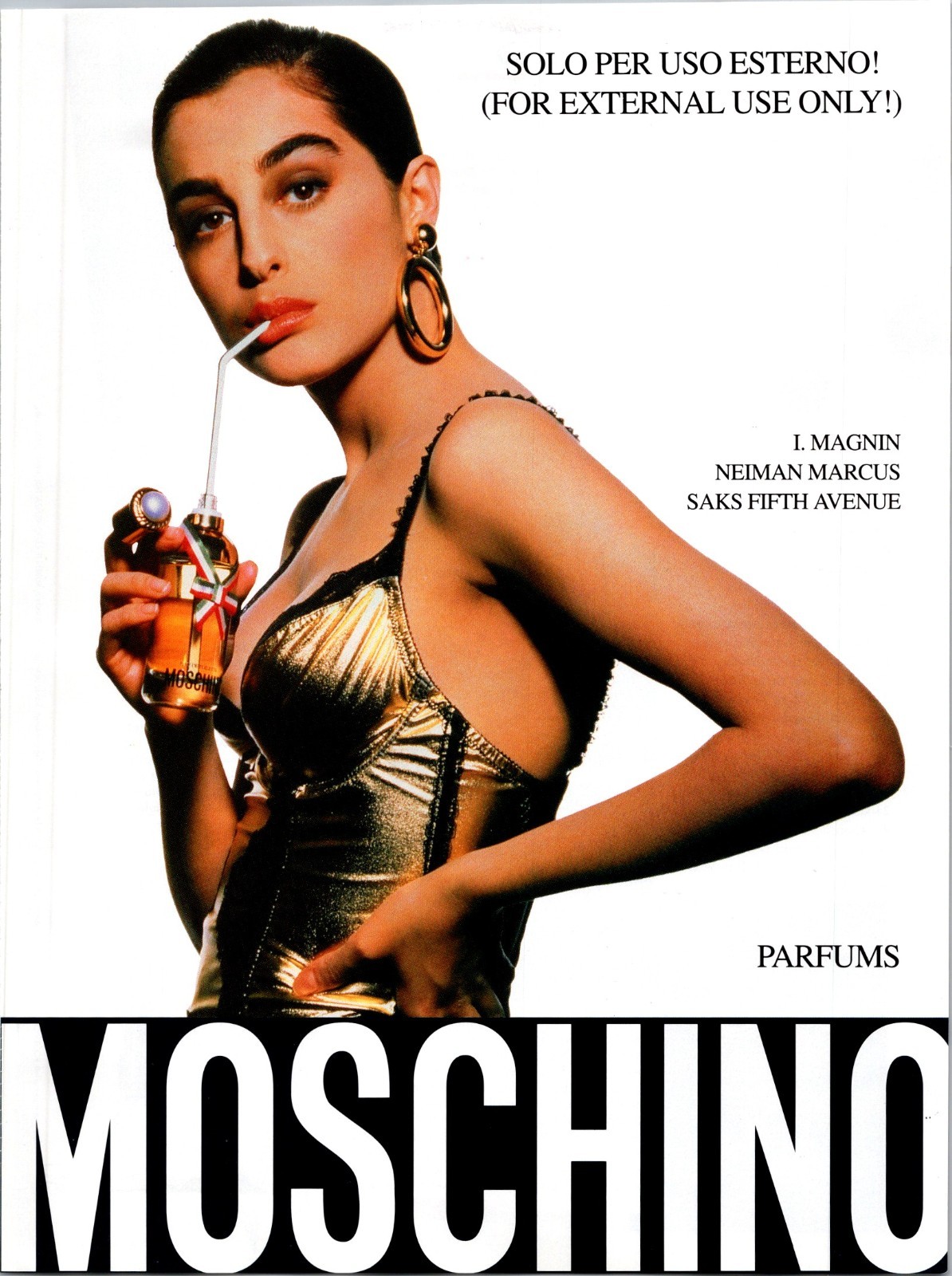 1991 • MOSCHINO  print ad • 90s Fashion CA.34