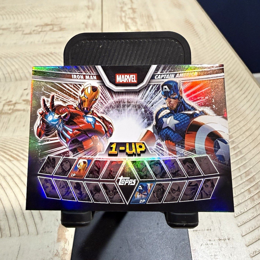2026 Topps Marvel Neon 1-UP  Iron Man VS Captain America