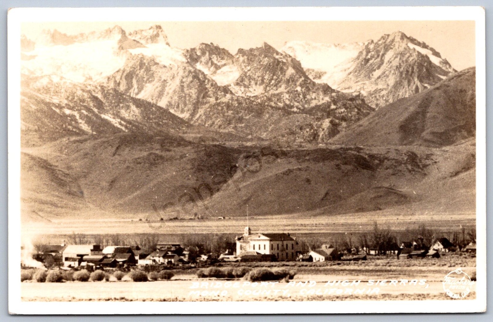 K38/ Bridgeport California Postcard RPPC c1930s School Homes 77