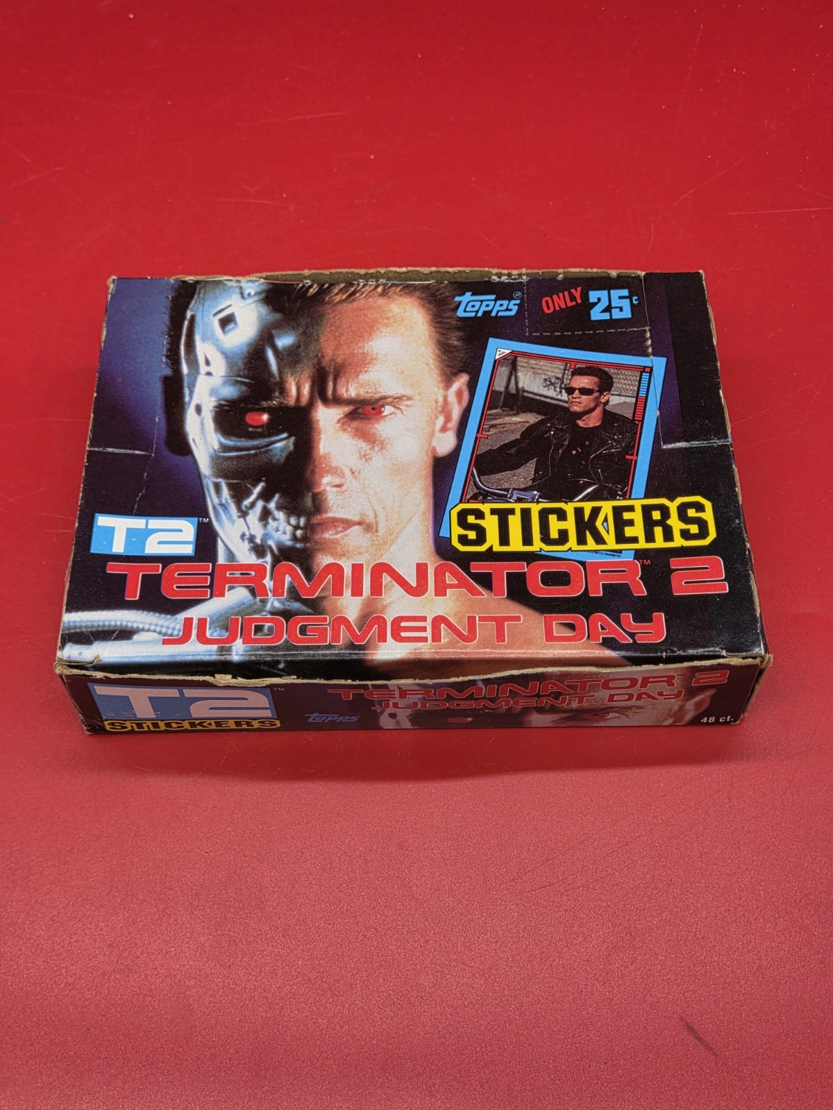 1991 Topps Terminator 2 Judgement Day Movie Sticker Box Wax 48 packs