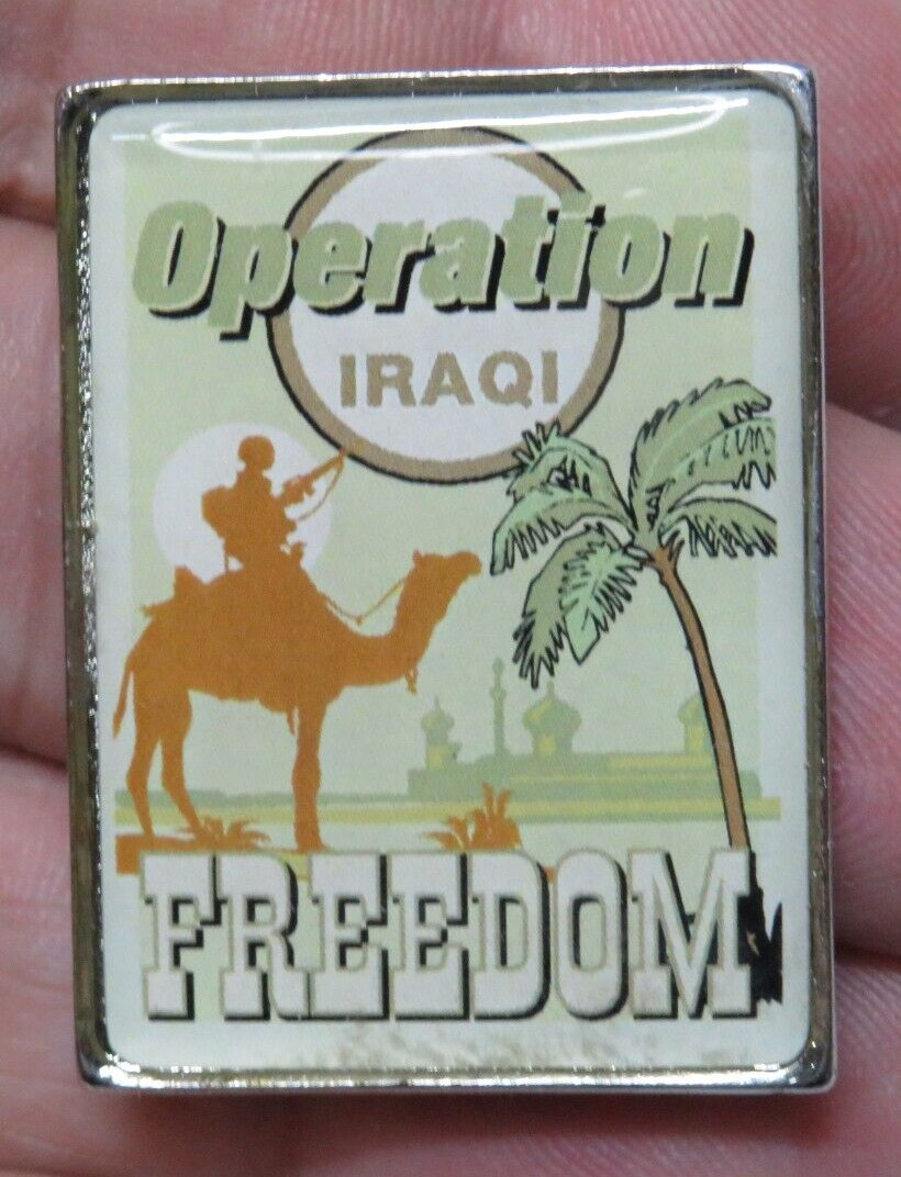 Vintage Operation Iraqi Freedom War Military Pins rare