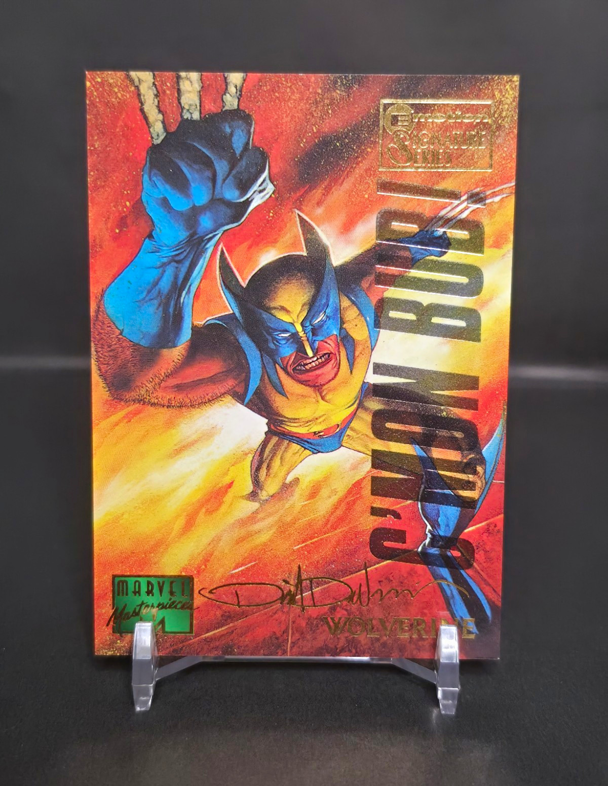 1995 Fleer Marvel Wolverine #112 Masterpieces Sig Series