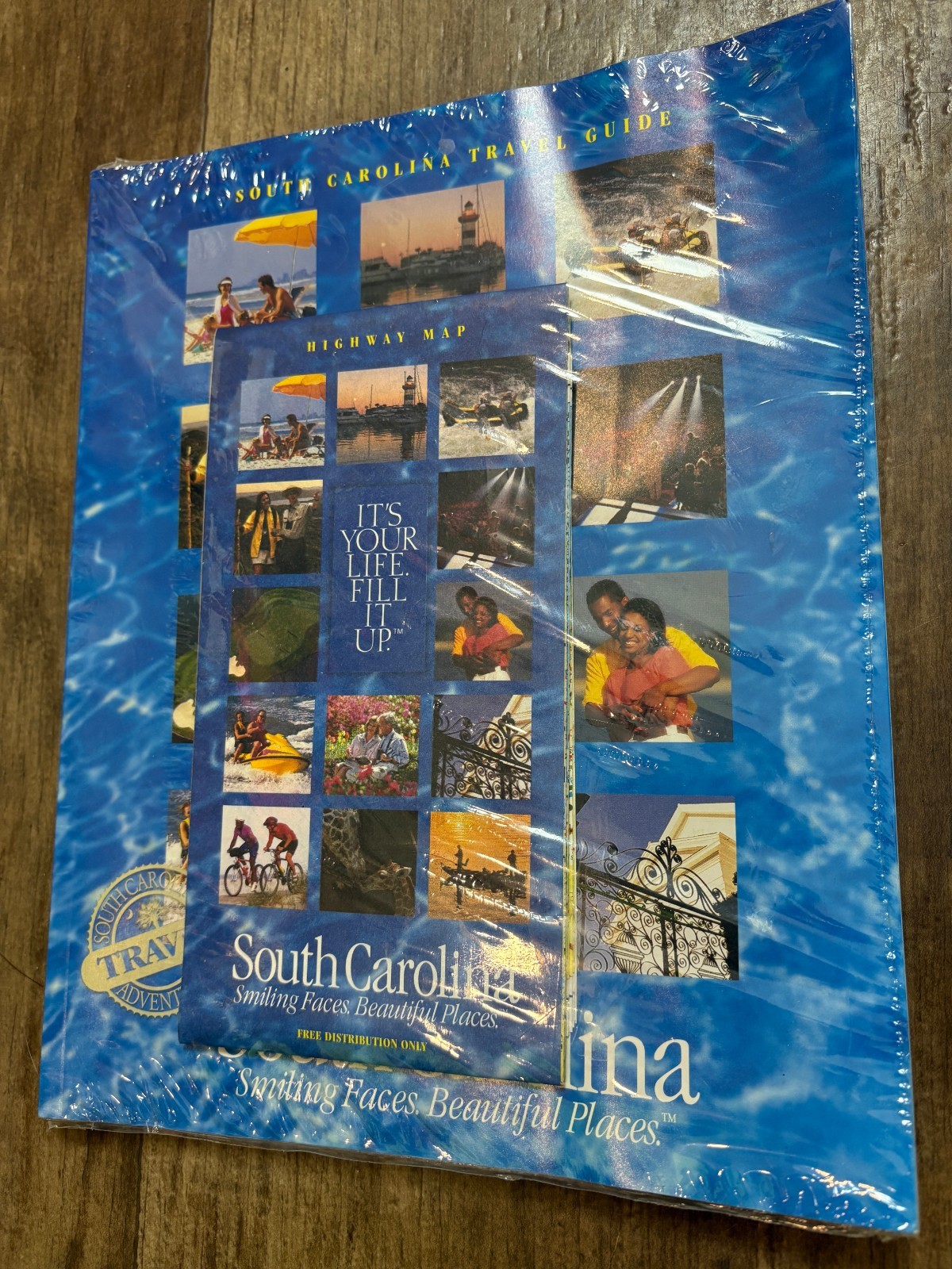 Vintage South Carolina travel brochure booklet 1990s SEALED