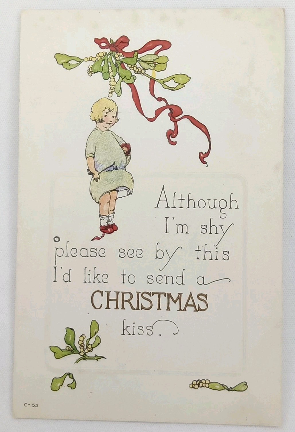 Antique 1910s James Henderson & Sons Christmas Postcard Series C-153 Unposted