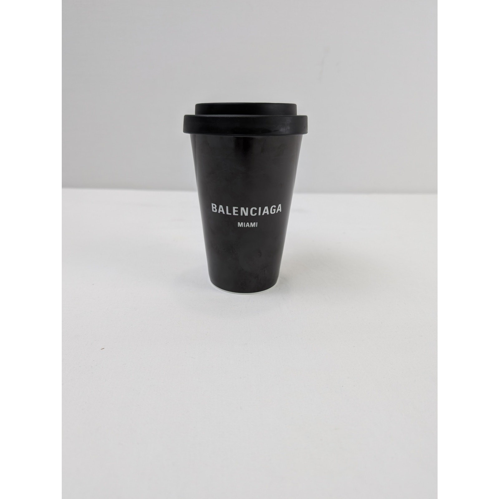 Balenciaga Q:4 / Miami Porcelain Coffee Cup Mug in Black Brand New with Box OS