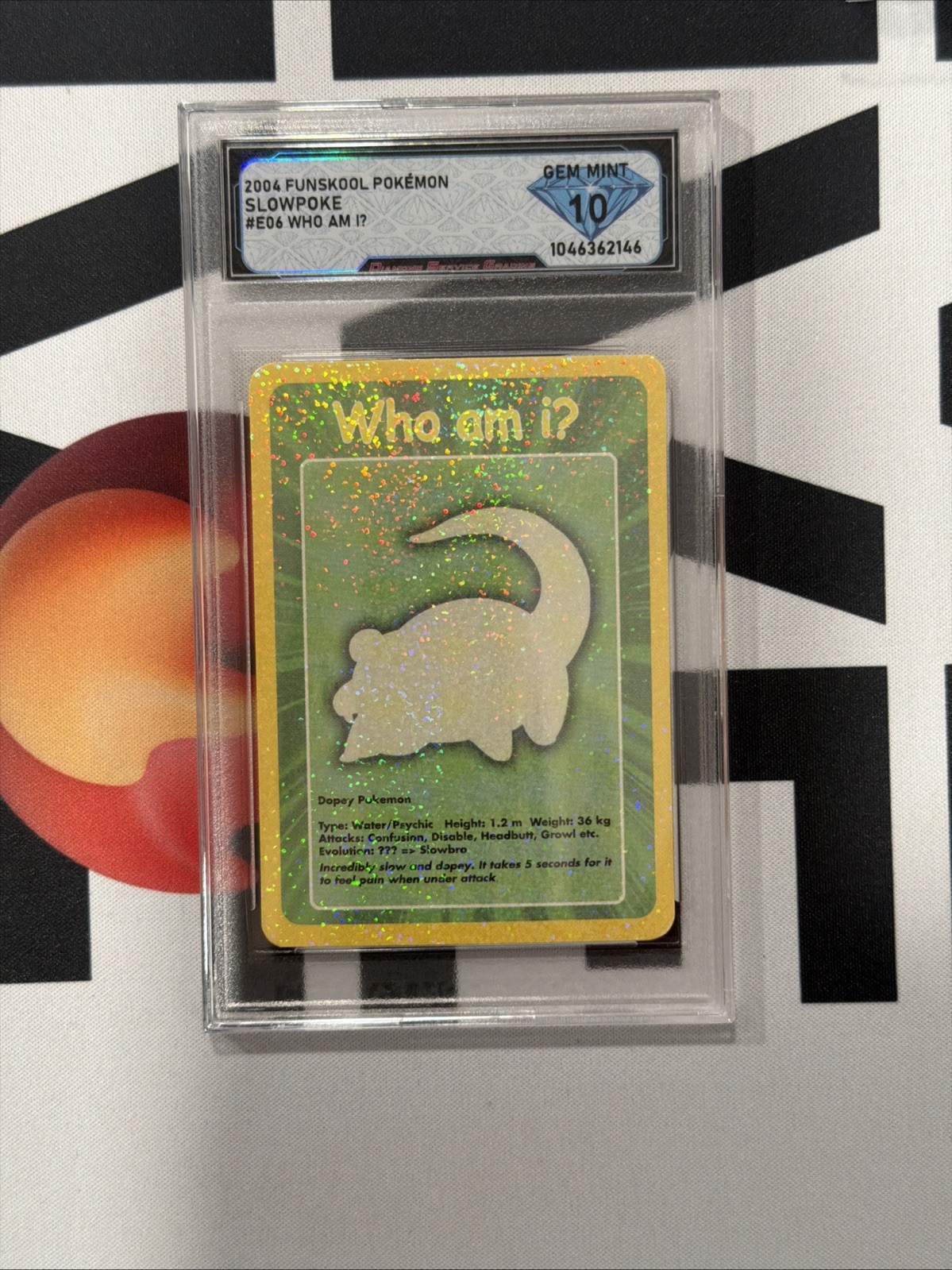 Slowpoke Funskool Who Am I? Holo Pokemon 2004 VHTF DSG 10