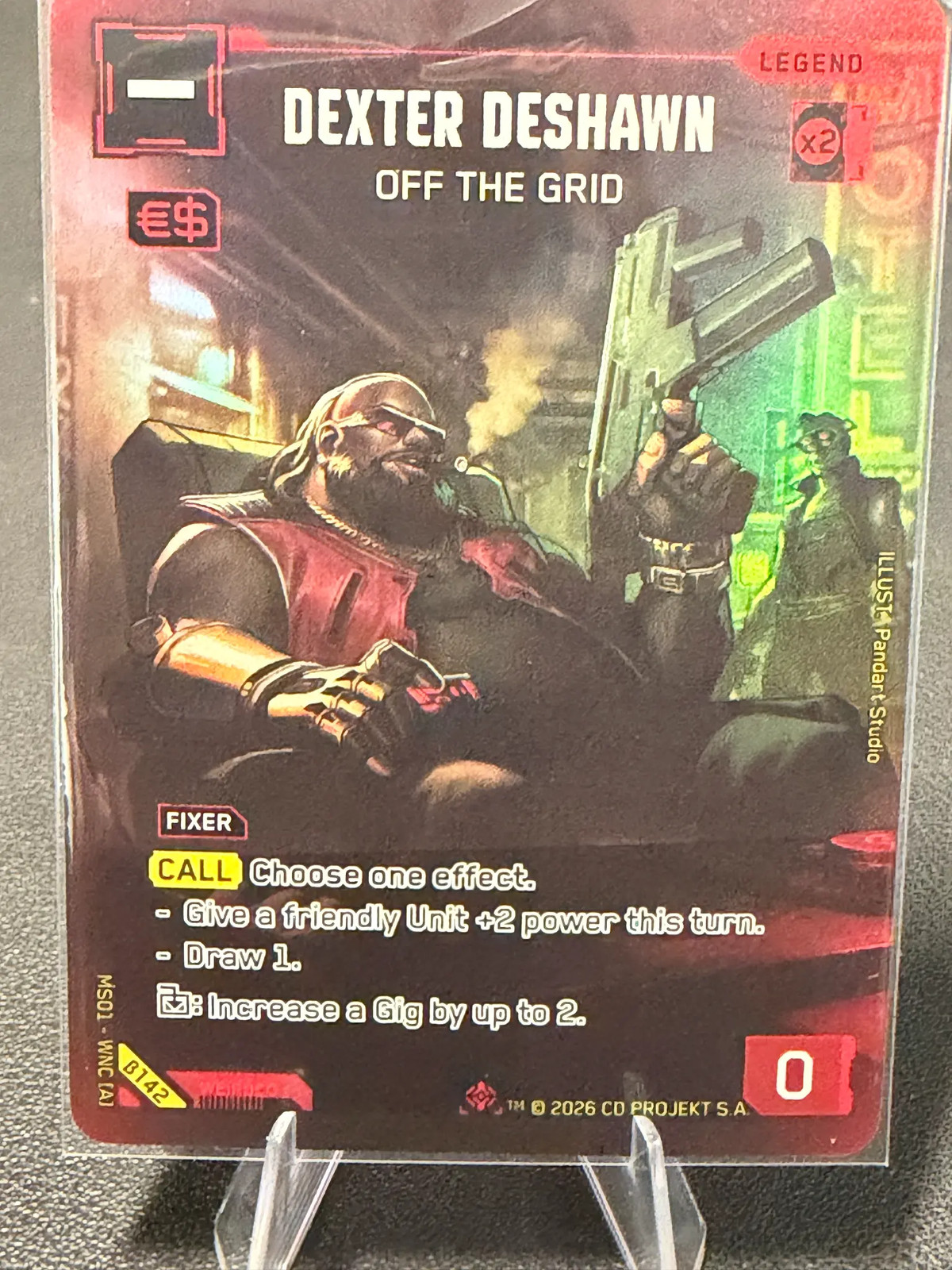 Cyberpunk TCG Beta Dexter DeShawn: Off the Grid #β142 Rare Beta