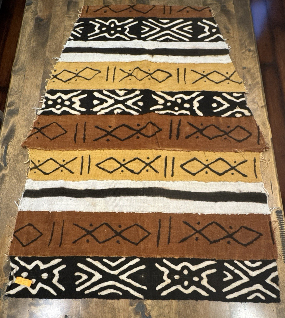 Vintage African Mud Cloth Block Print Fabric  40\