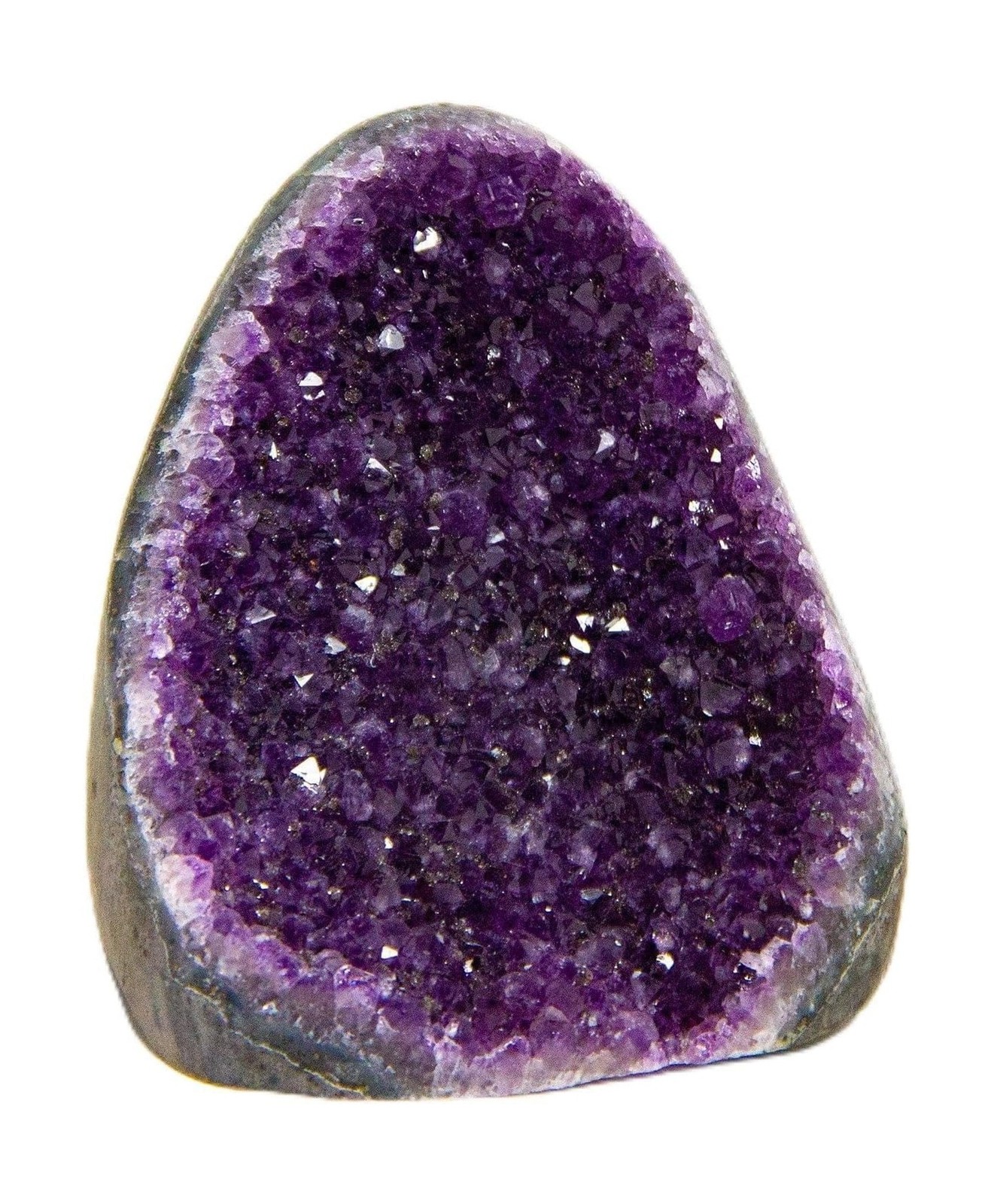 Natural Amethyst Cluster with Polished Edges 1-1.5 lb Healing Crystal Stone