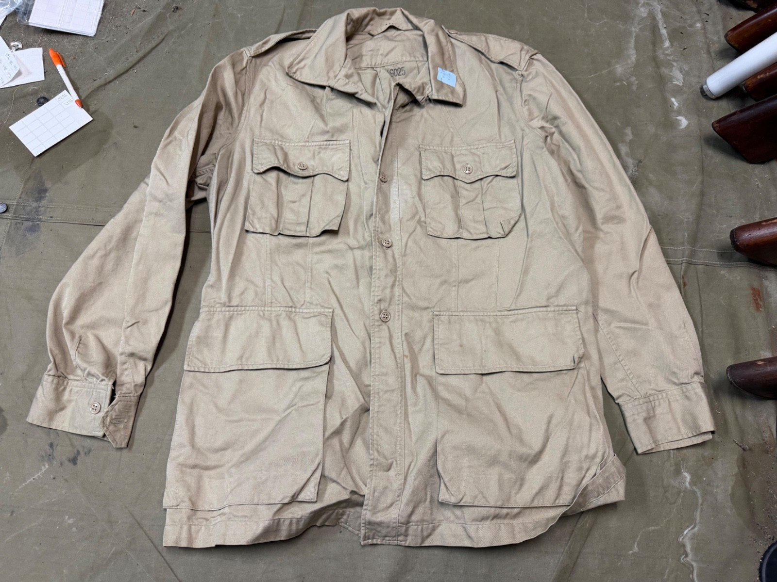 ORIGINAL POST WWII KOREAN WAR US AIR FORCE TROPICAL BUSH  FLYING JACKET-LARGE LG