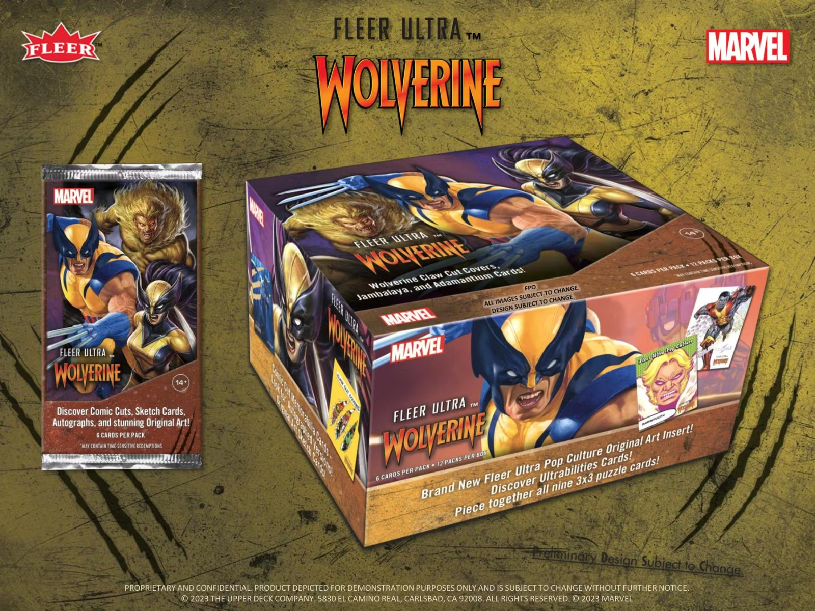 2024 Marvel Fleer Ultra Wolverine Trading Cards Hobby Box - PRESALE 6/12