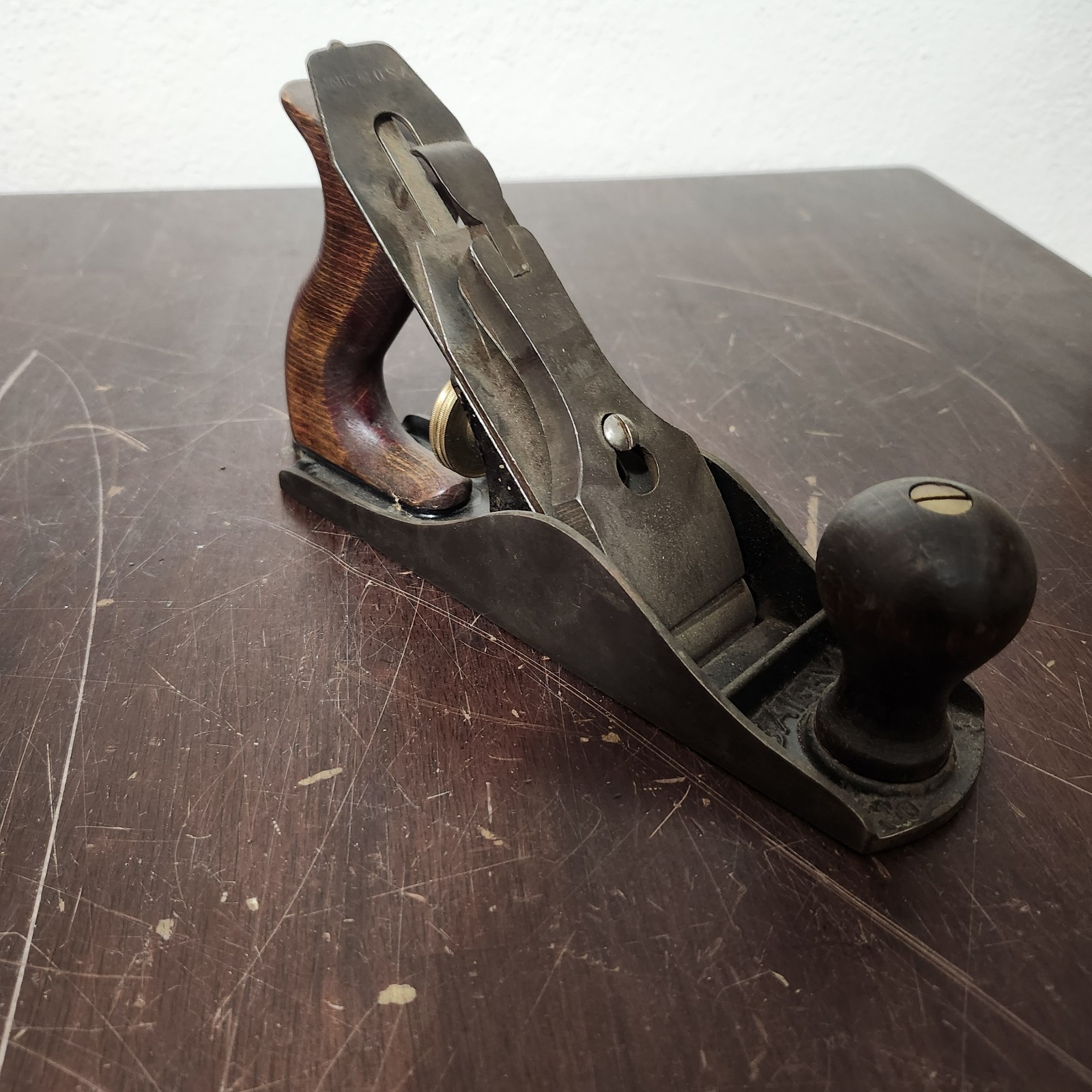 Vintage Stanley Bailey No 3 Woodworking  Wood Plane Tool Smooth Bottom
