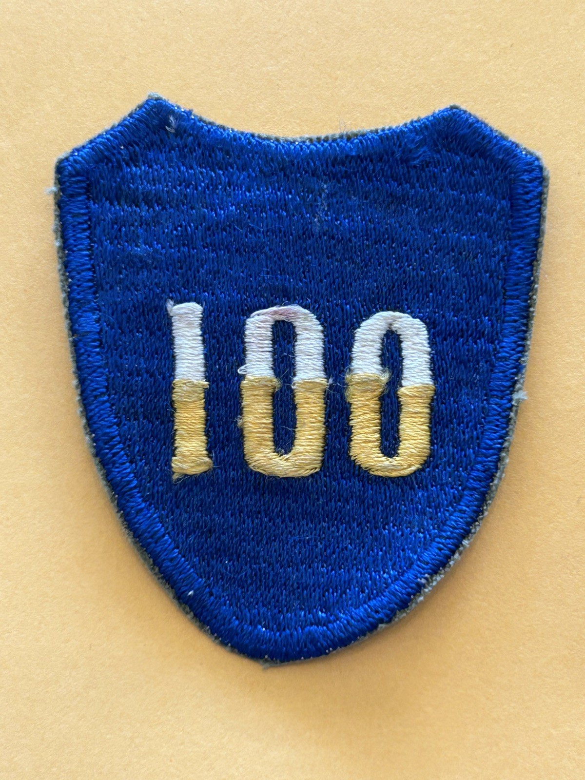 100th Infantry Division theater made patch post WWII 100th Infantry Division theater made patch post WWII