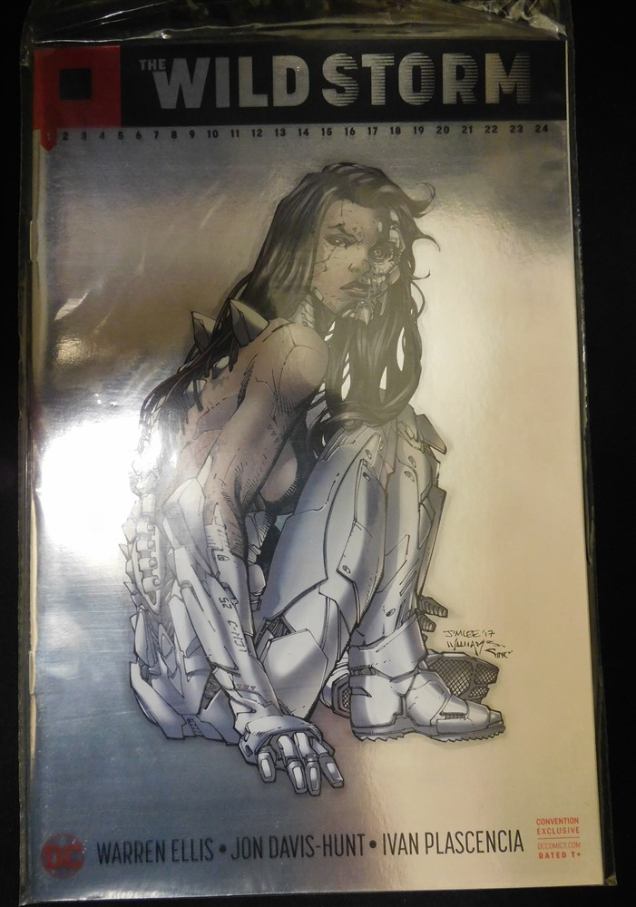 WILDSTORM 1 DC CONVENTION FOIL VARIANT COMIC SEALED JIM LEE ELLIS HUNT 2017 NM