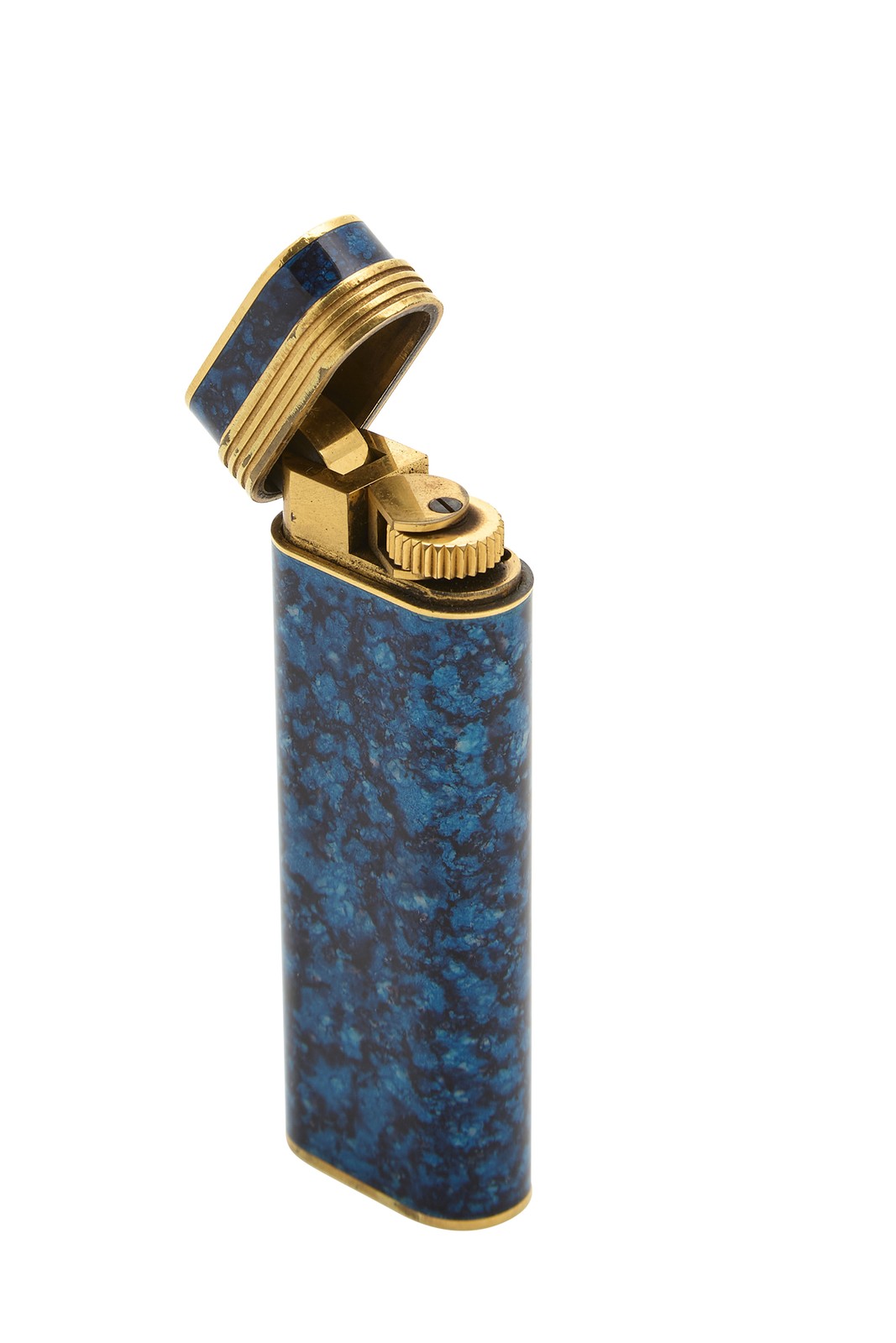 Cartier Blue Lacquer Lighter  - WGACA