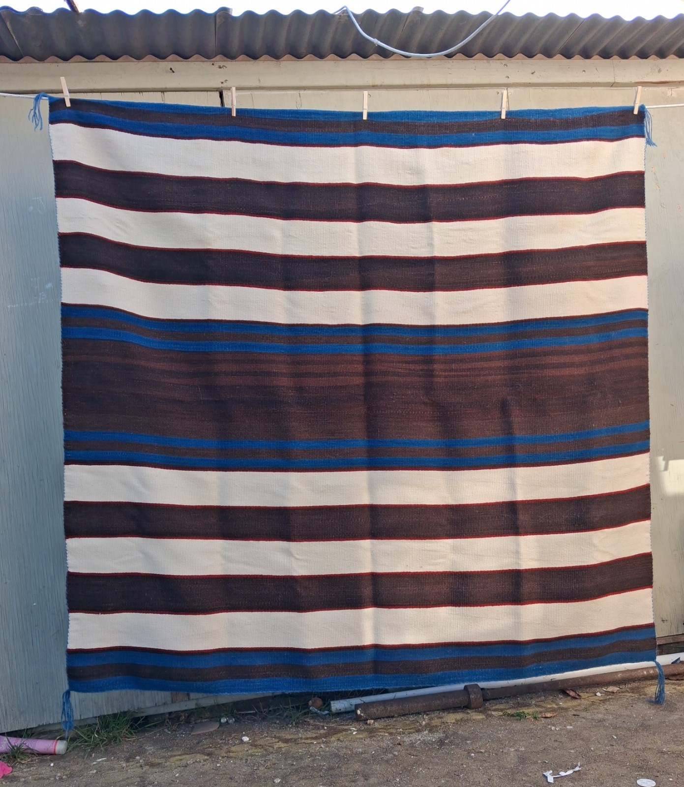 Navajo Revival First-Phase Chiefs Blanket, Navajo Rug Weaving Southwest Native