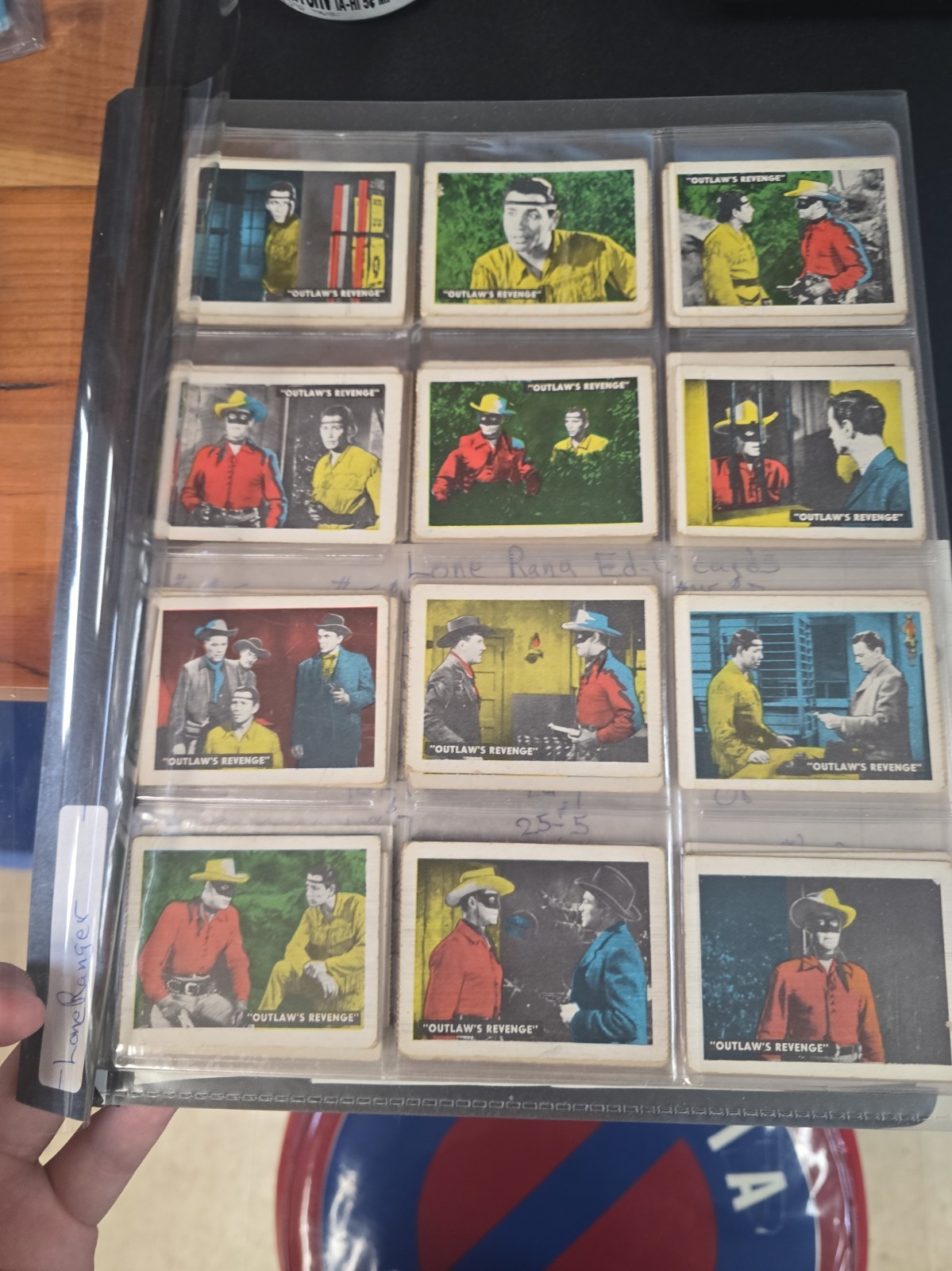 1950 Ed-U-Cards Lone Ranger - Lot of 44 Cards Poor Condition 