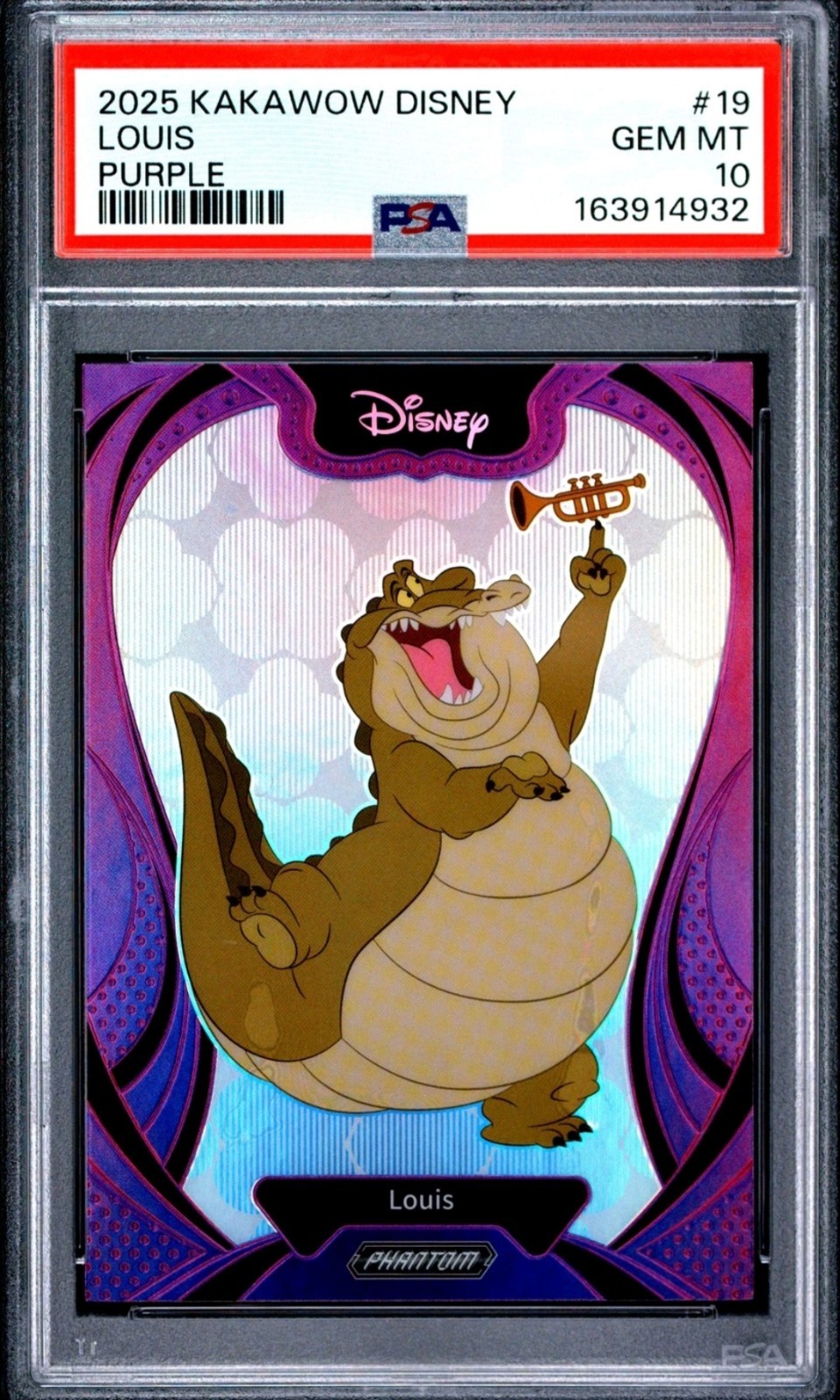 2025 LOUIS PSA 10 DISNEY KAKAWOW PHANTOM PURPLE PRINCESS AND THE FROG #\'d /115 