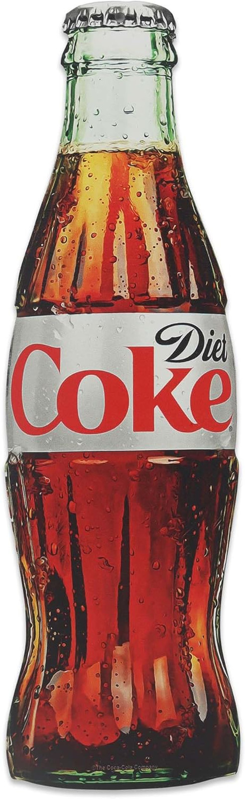 Coca-Cola Diet Coke Bottle Metal Wall Decor - Retro Diet Coke Sign for Kitchen