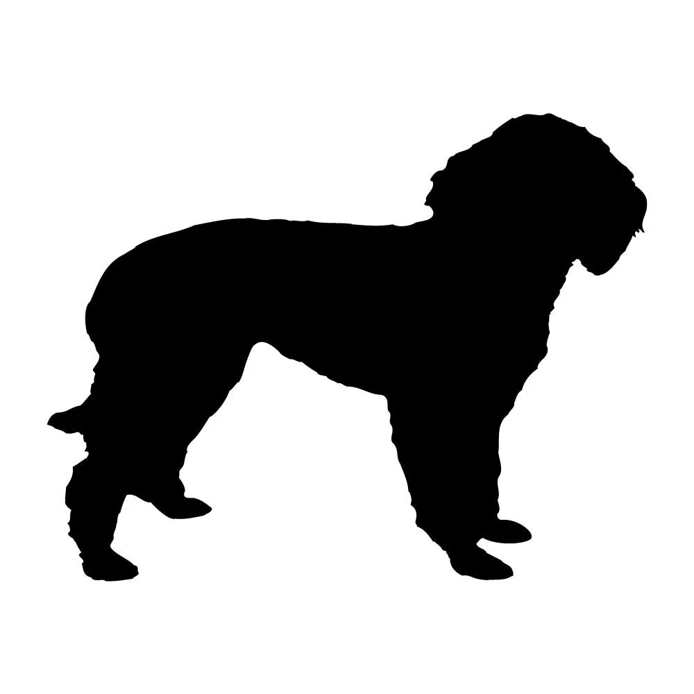 Labradoodle Dog Silhouette Decal Sticker Black Die Cut Vinyl