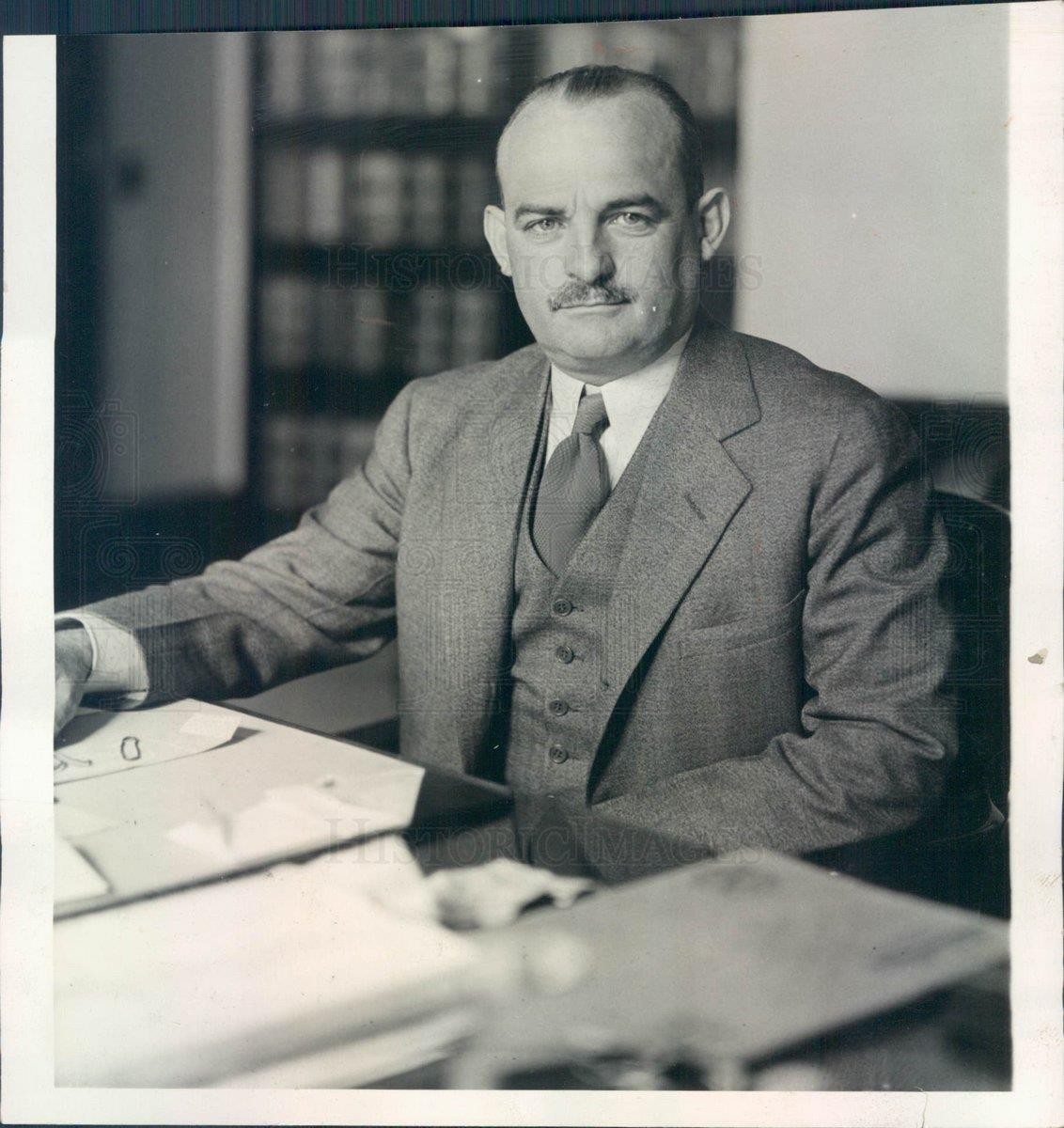 1931 Press Photo NYC DA Charles McLaughlin Prosecutor in Vivian Gordon