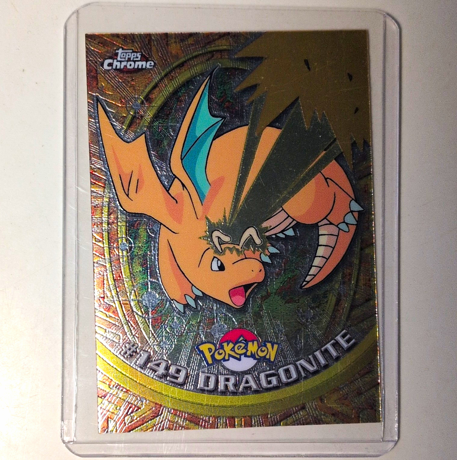 Topps Chrome 1998 Pokémon TV Animation Edition #149 Dragonite Hologram Card