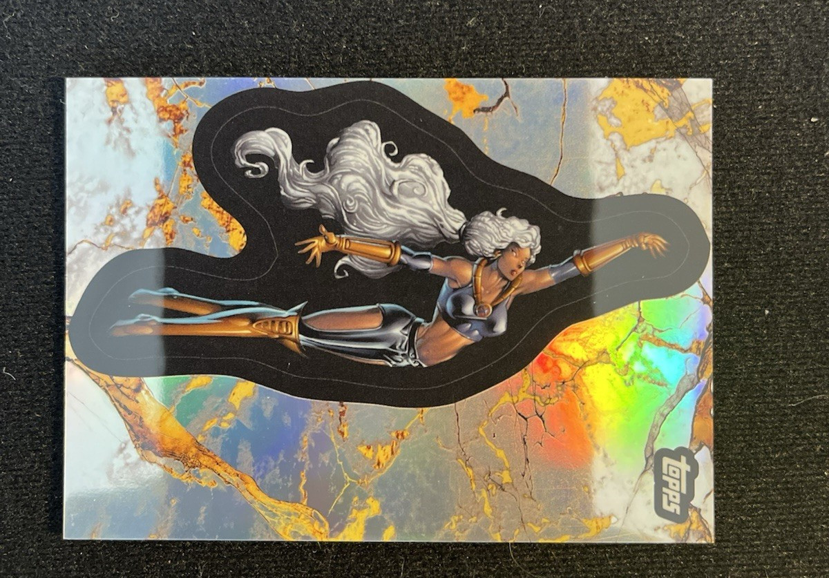 2025 Topps Marvel Comic Book Heroes Golden Anniversary 2000s Refractor STORM #95