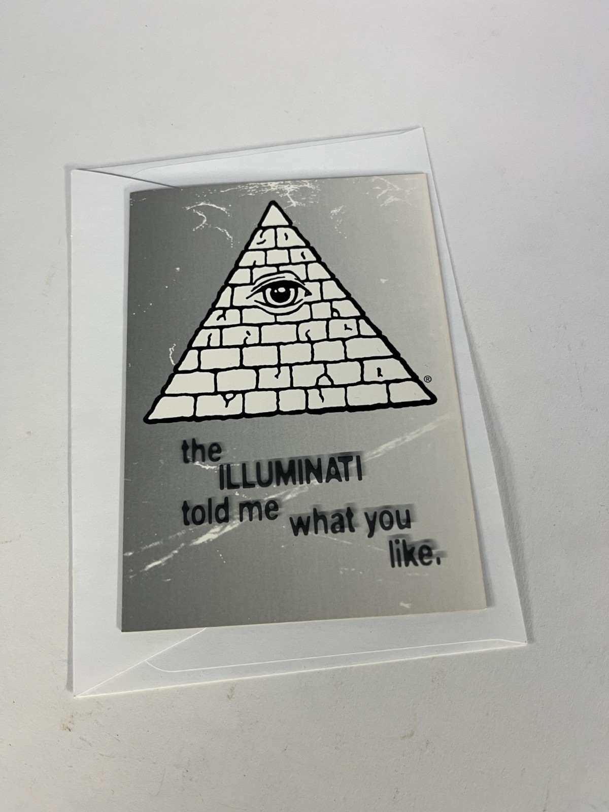 VTG Steve Jackson Illuminati Greeting Card NOS RARE Stacks of Cash Humor 4x6 VTG Steve Jackson Illuminati Greeting Card NOS RARE Stacks of Cash Humor 4x6