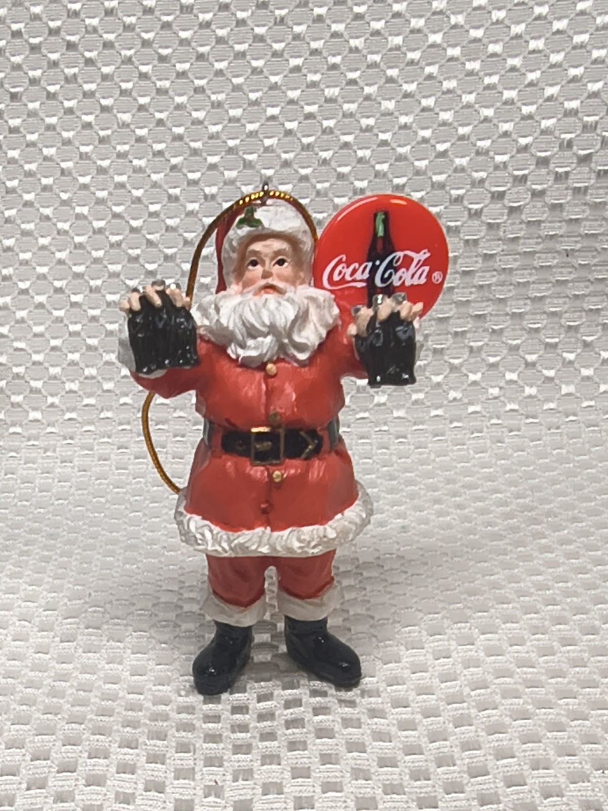Vintage 2000 Coca Cola Limited Edition Santa Ornament Merry Christmas to You Box
