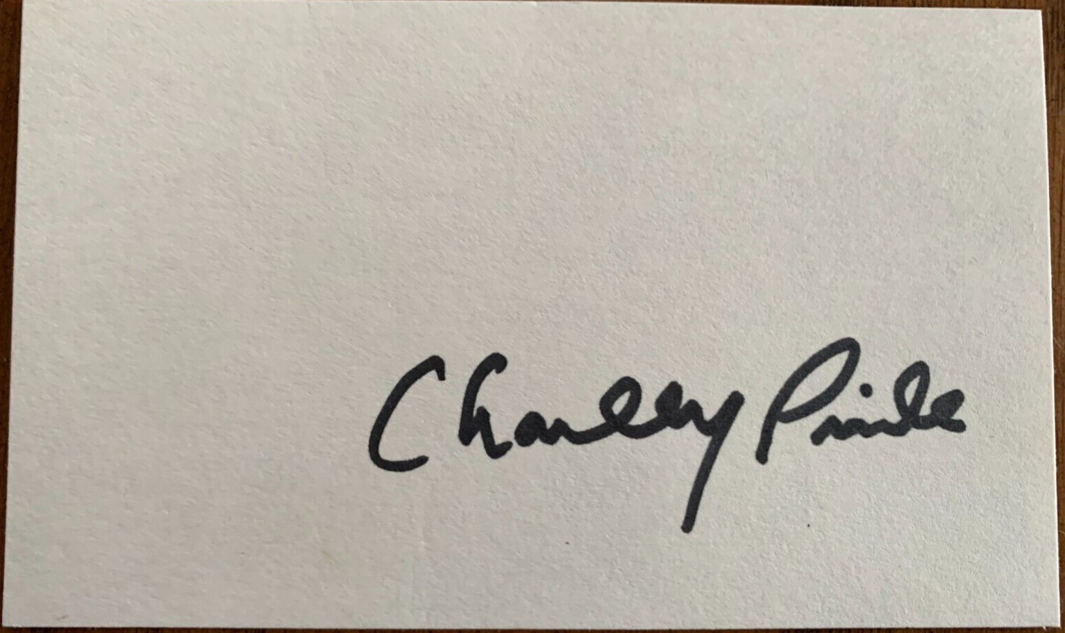 Charley Pride Autograph on Index Card Guaranteed Authentic