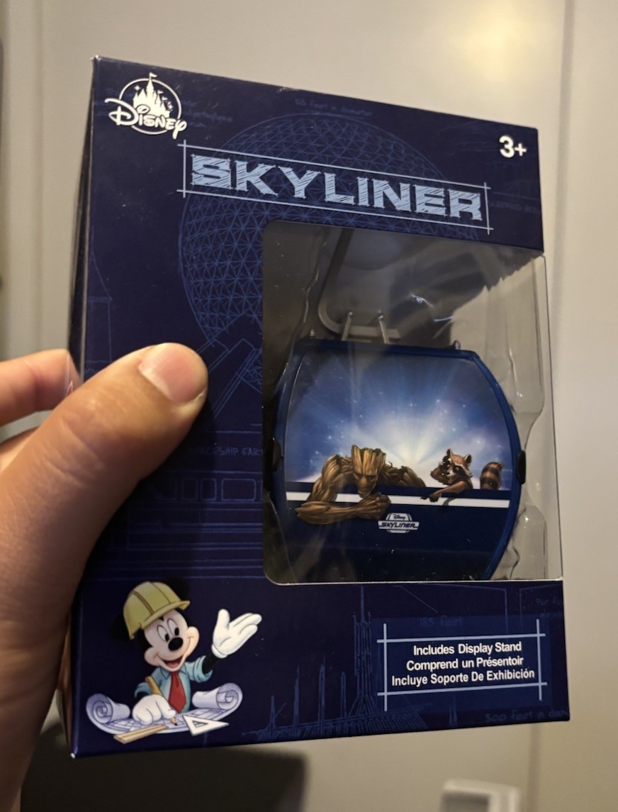 Disney Parks Skyliner Lilo & Stitch Gondola Toy Collectible w/ Display Stand
