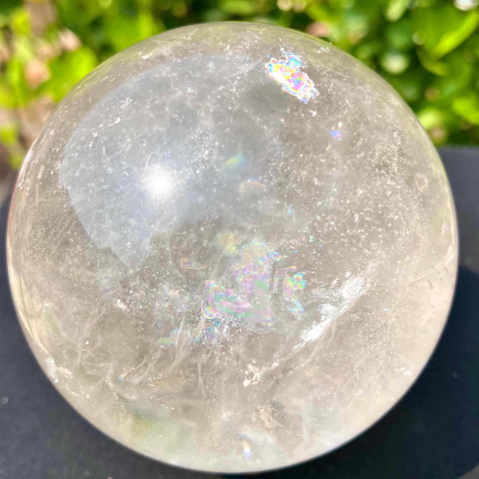 1.26LB  Natural white crystal transparent quartz crystal ball spiritual energy