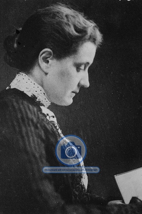 JANE ADDAMS PROFILE PORTRAIT EARLY 1900S 4X6 POSTCARD PHOTO