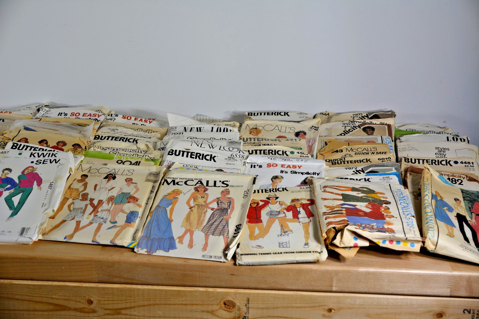 108 Vintage 1980s Sewing Patterns Lot McCalls Simplicity Butterick Retro Fashion