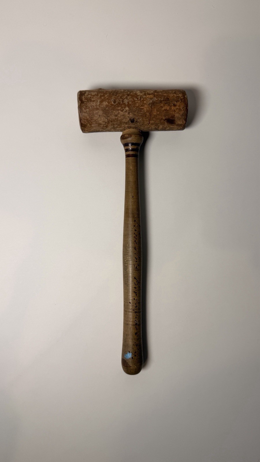 Vintage Lincoln's Birthplace KY Wooden Souvenir Mallet Hammer Kentucky Folk Art