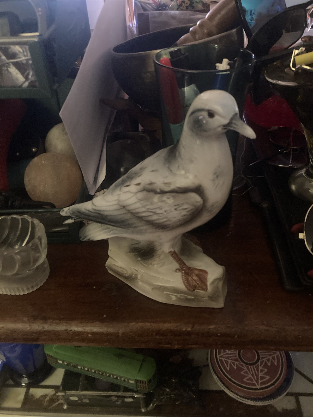 Vintage Sea Gull Ceramic Figurine Bird Collection by JSC Beach Cottage Decor
