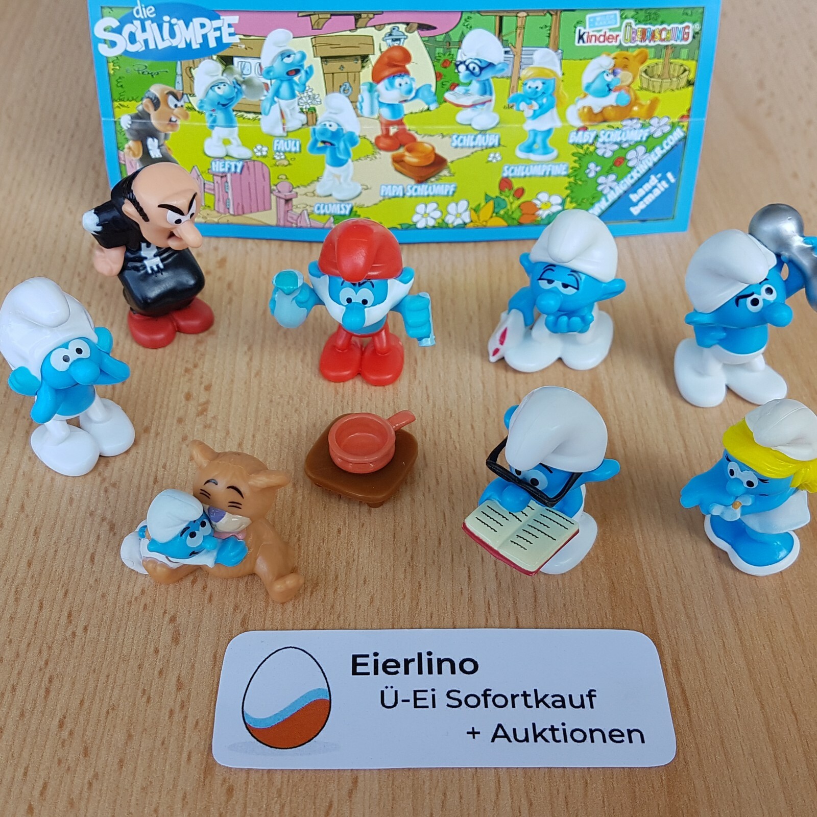TOP KINDER SURPRISE SET - The Smurfs Village - MINT 1.3
