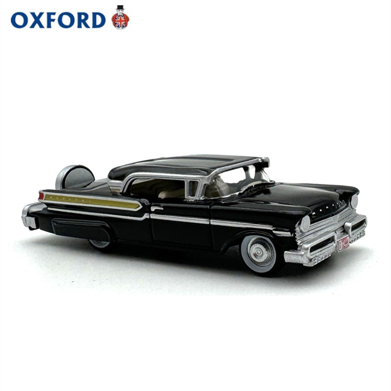 1949 Mercury Coupe Hot Rod Flames 1:87 Oxford Diecast - Vintage Alloy Model Car