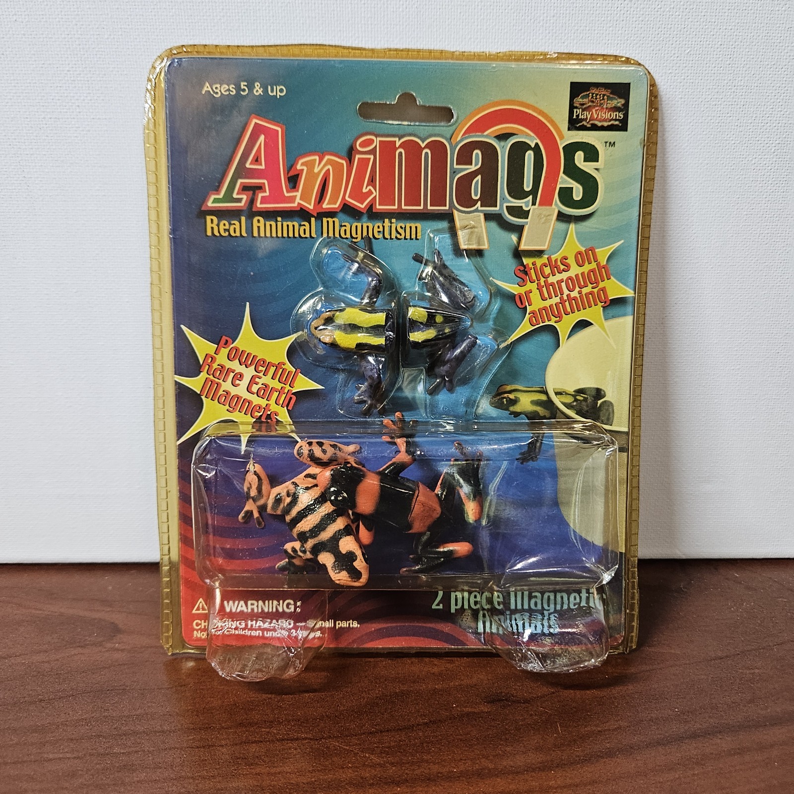 NOS Play Visions AniMags Real Animal Magnetism Powerful Rare Earth Magnets Frogs