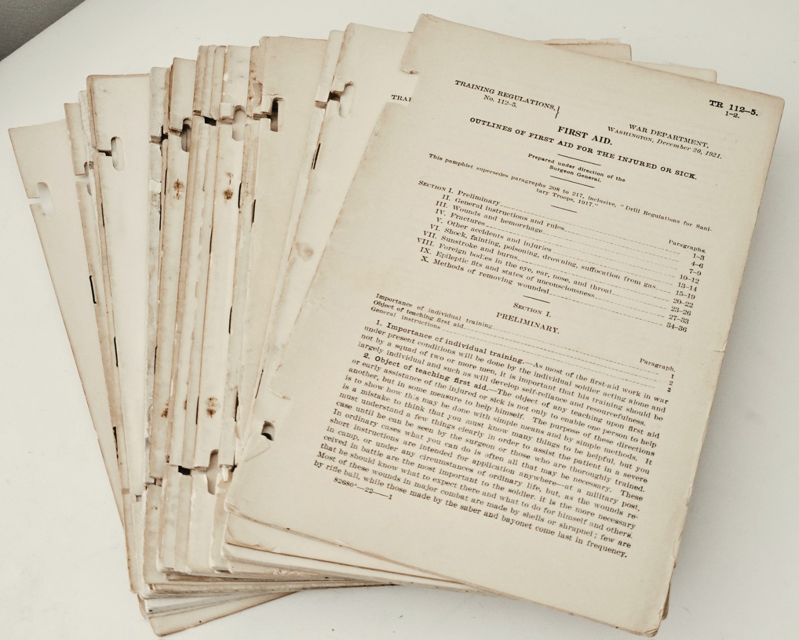 Lot of 18 Post WWI US ARMY TRAINING Manuals -31 Various Manuals - See Photos
