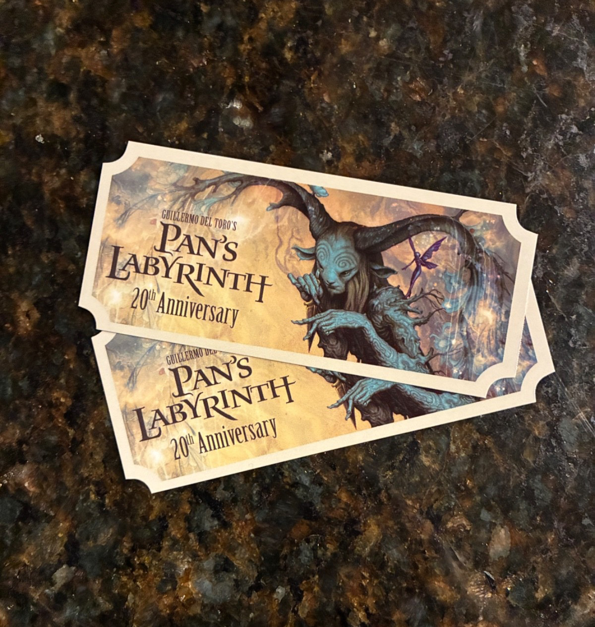 (2) Pan's Labyrinth 20th Anniversary Commemorative Tickets - Guillermo del Toro